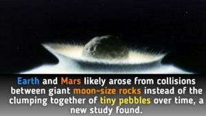 Earth and Mars formed from collisions of moon-sized rocks