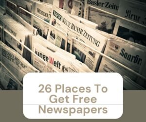 where to get free newspapers near me for packing