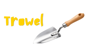 Gardening tools: Trowel 